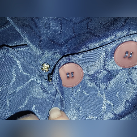 Vintage 80s Billy Jack Apparel Blue Dress Size 11/12 - Picture 9 of 16